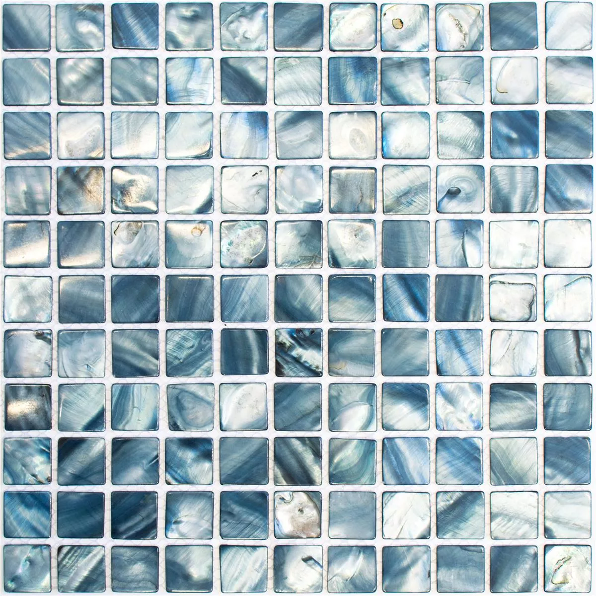 Mozaika Masa Perłowa Xenia Niebieski Szary