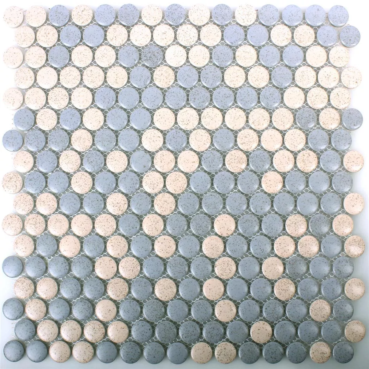 Próbka Guzik Mozaika Ceramika Brillo Beżowy Szary