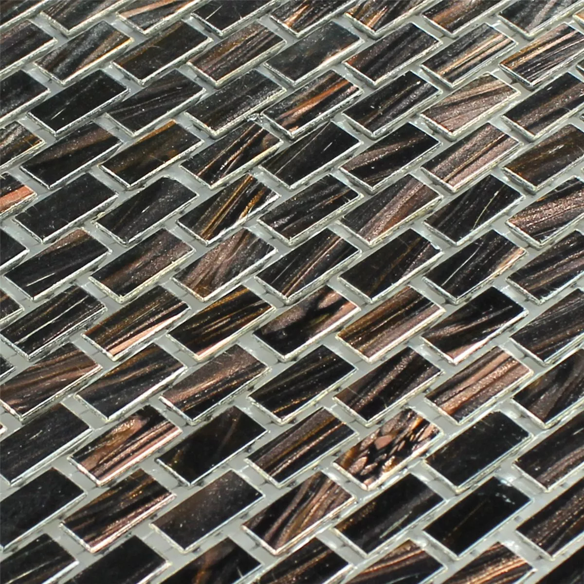 Mozaika Szklana Goldstar Brązowy Mini Brick