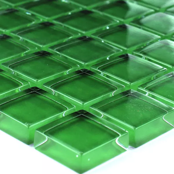 Próbka Mozaika Szklana  Zielony Uni
