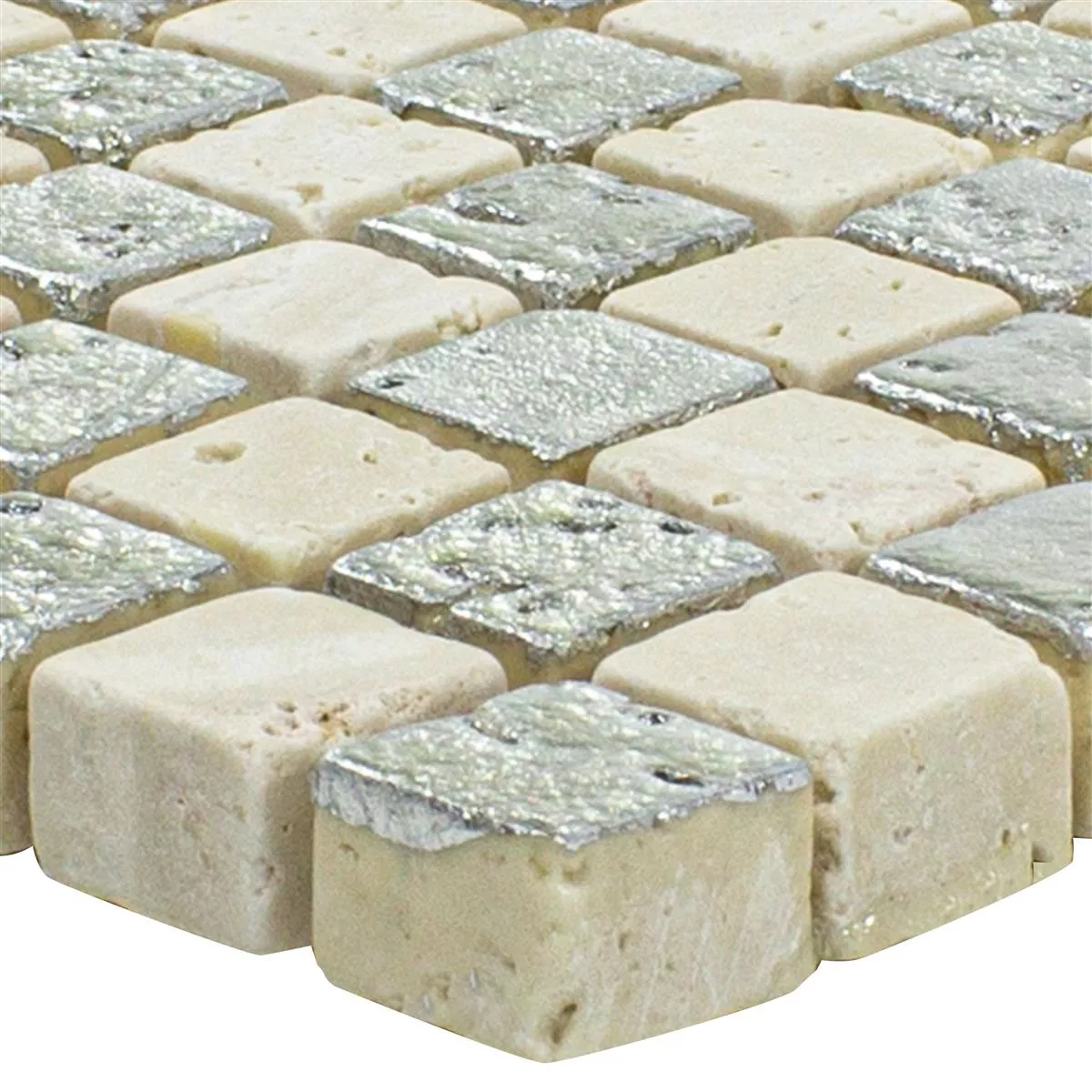 Marmur Kamień Naturalny Mozaika Płytki Antika Mix Srebrny Kremowa Marmur Kamień Naturalny Mozaika Płytki Antika Mix Srebrny Kremowa
