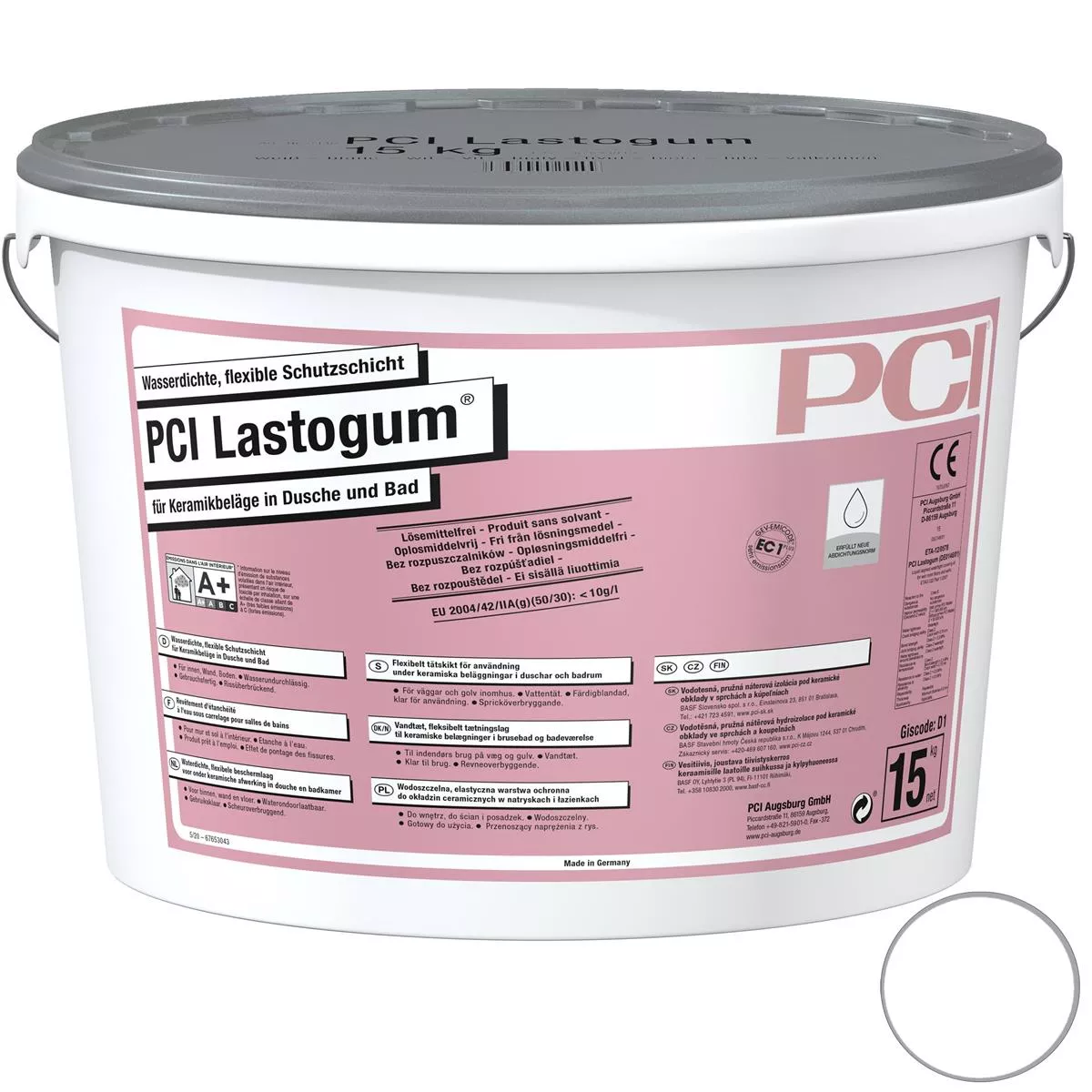 PCI Lastogum Wodoodporna elastyczna warstwa ochronna biała 15 kg