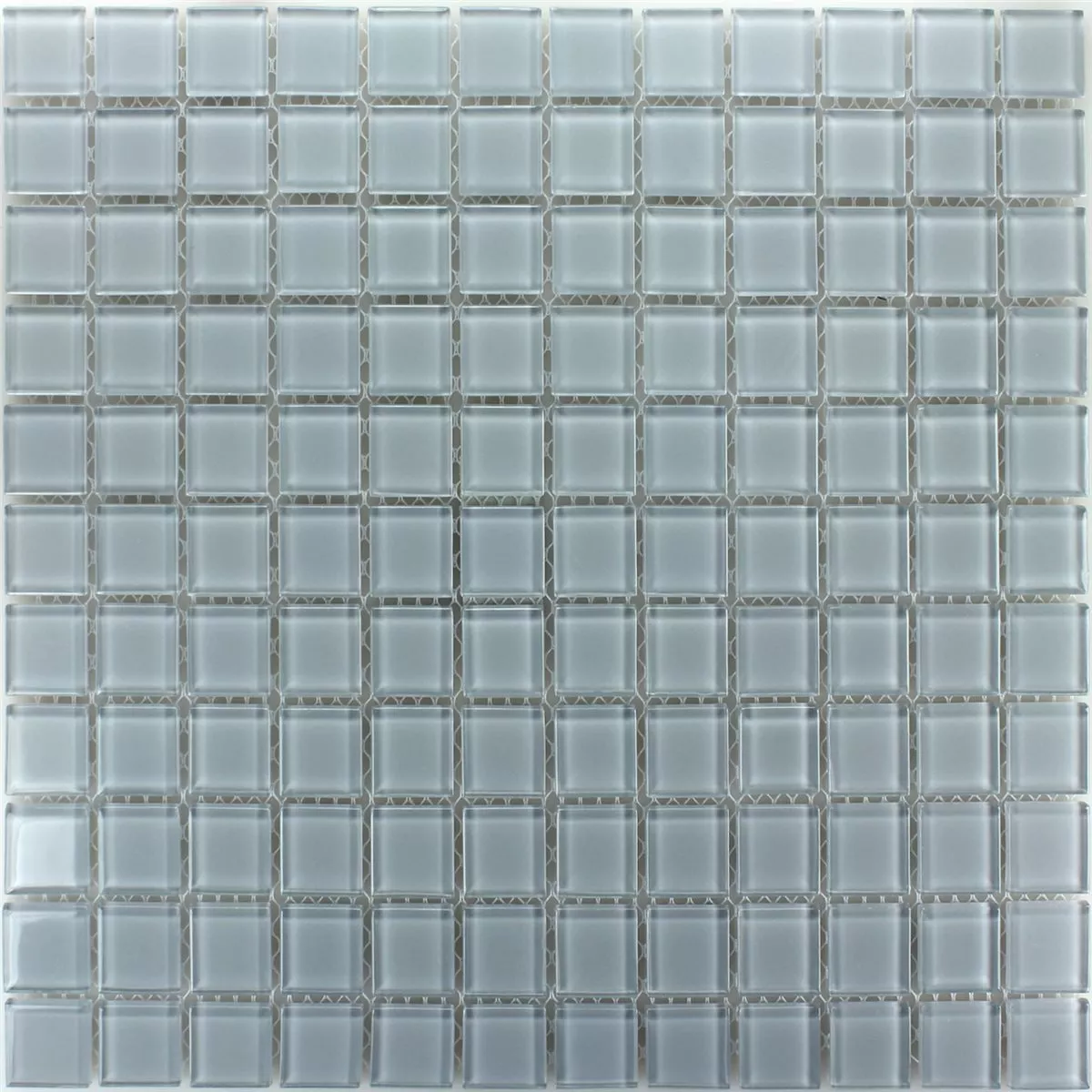 Mozaika Szklana Płytki 25x25x4mm Szary Uni