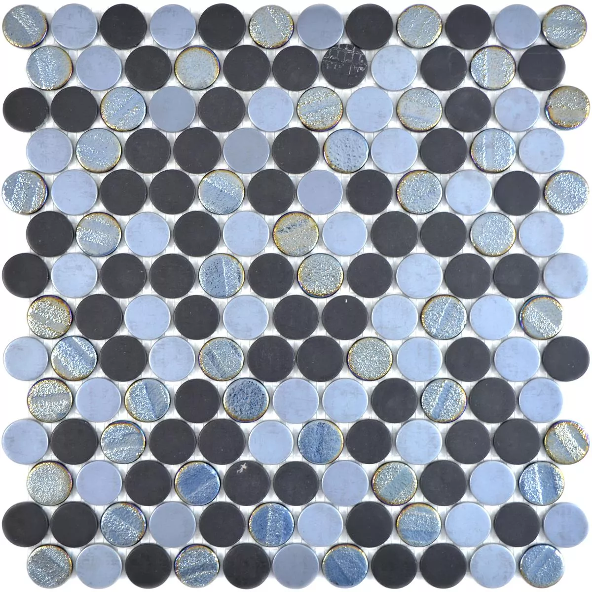 Mozaika Szklana Płytki Albany Okrągły Color Mix