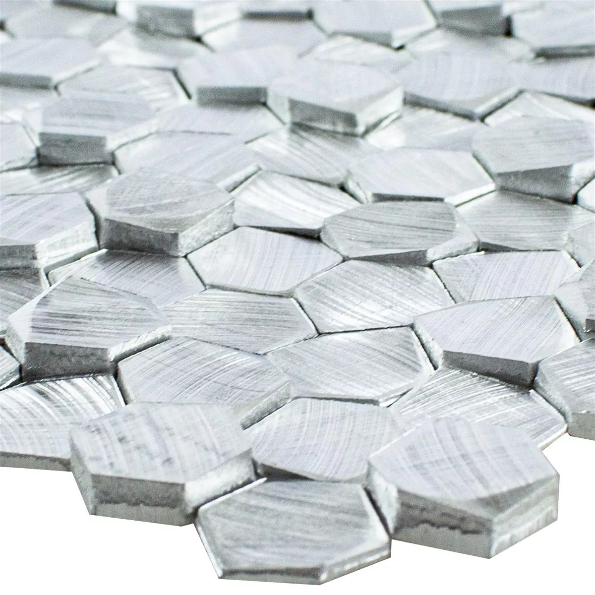 Próbka Aluminium Metal Mozaika McAllen Srebrny