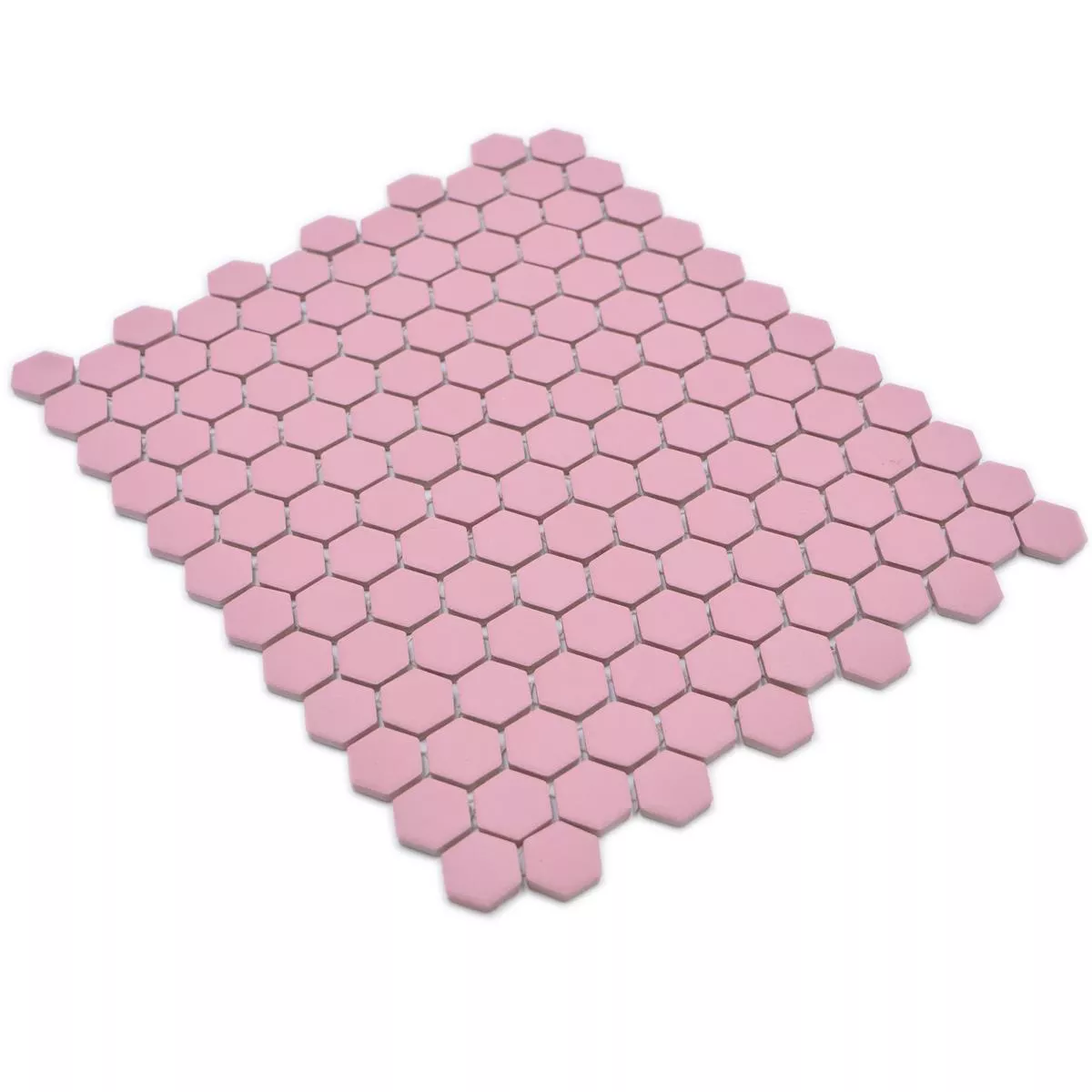 Mozaika Ceramiczna Bismarck R10B Sześciokąt Różowy H23