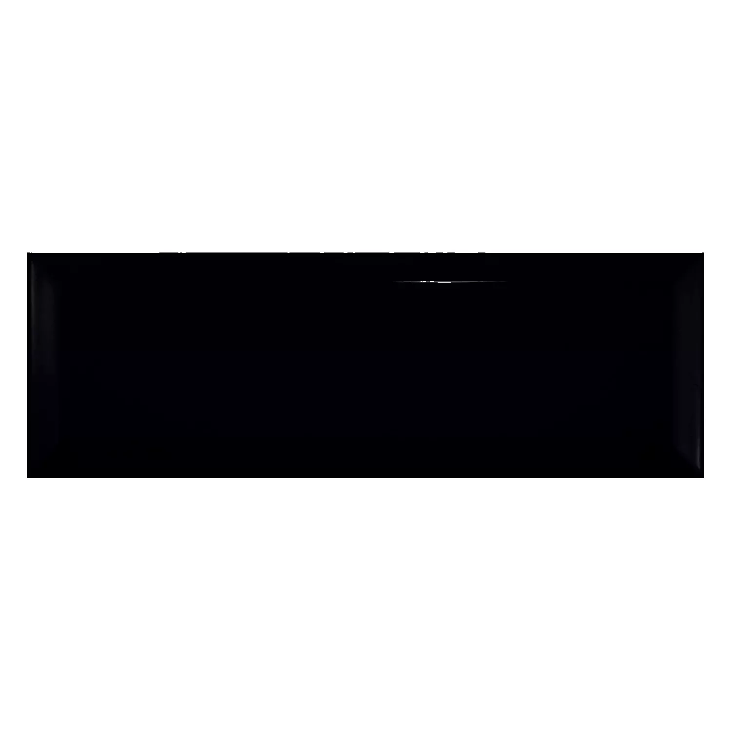 Kafelek metra Czarny Błyszczący 10x30 cm Z Faset El Paso Negro