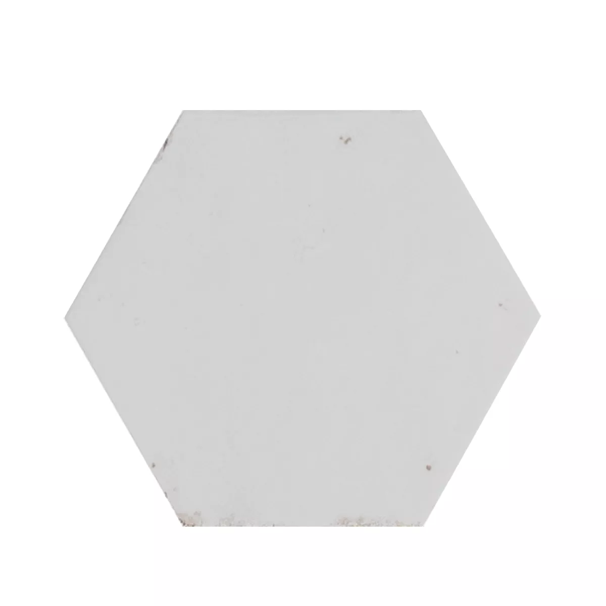 Lorino Biały Błyszczący Sześciokąt 18,2x21 cm