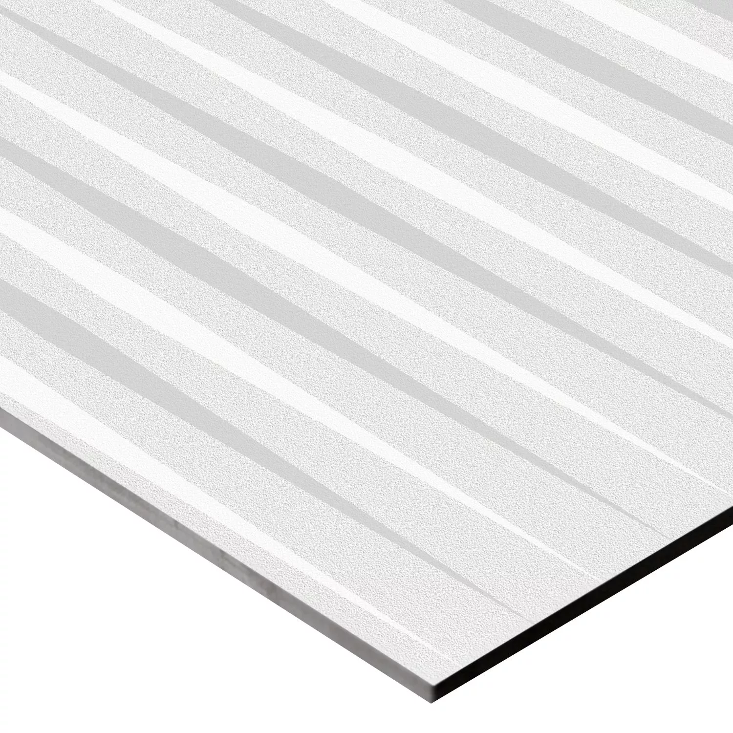 Płytki Ścienne Vulcano Stripes Dekor Rektyfikowany Biały 60x120cm