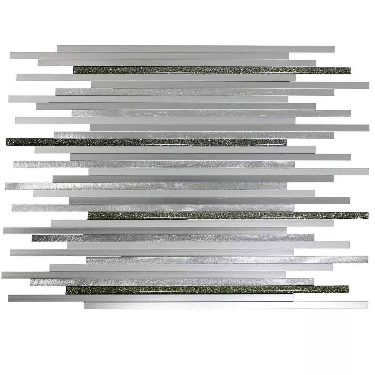 Aluminium Metal Mozaika Bilbao Stripes Srebrny