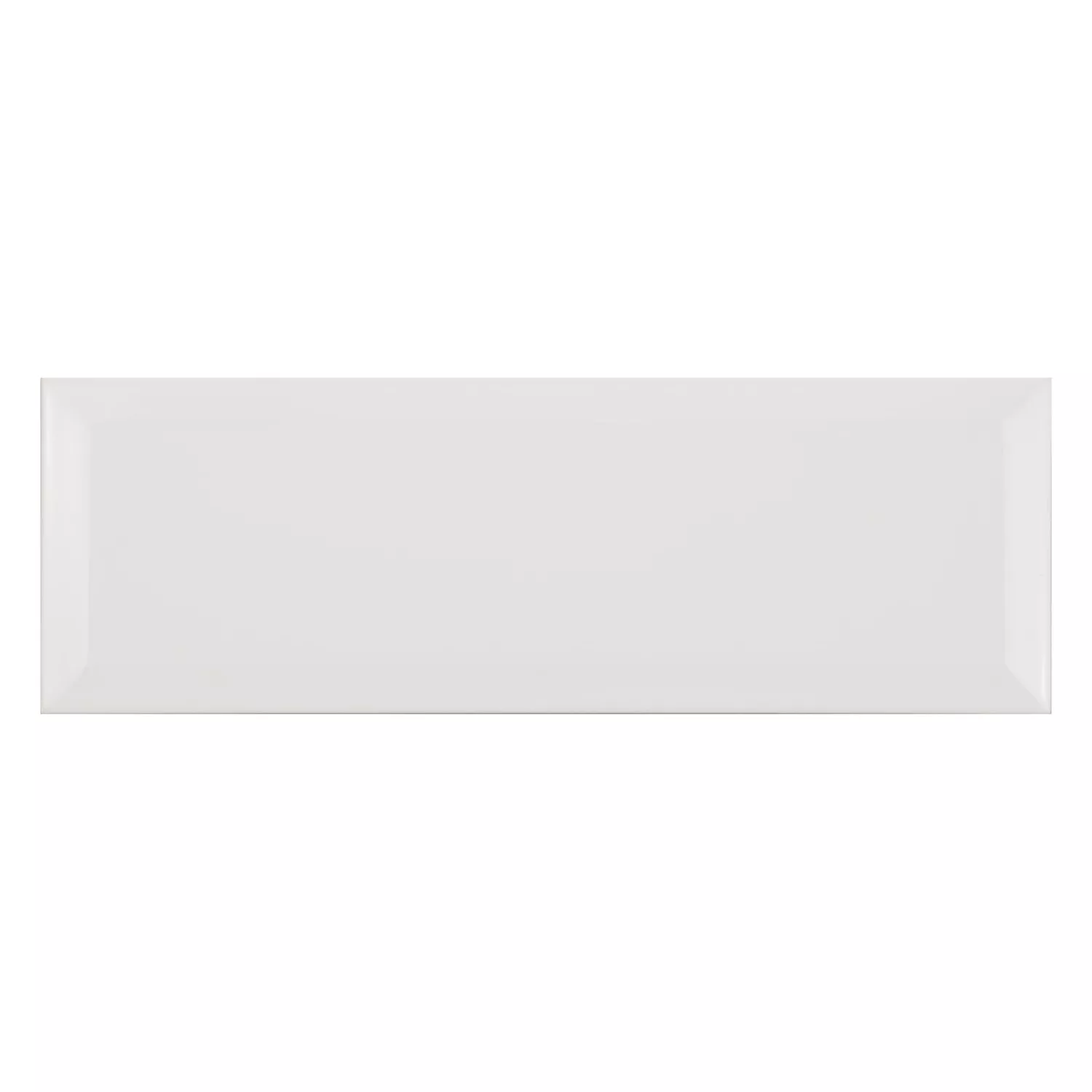 Kafelek metra Biały Matowy 10x30 cm Z Faset El Paso Blanco