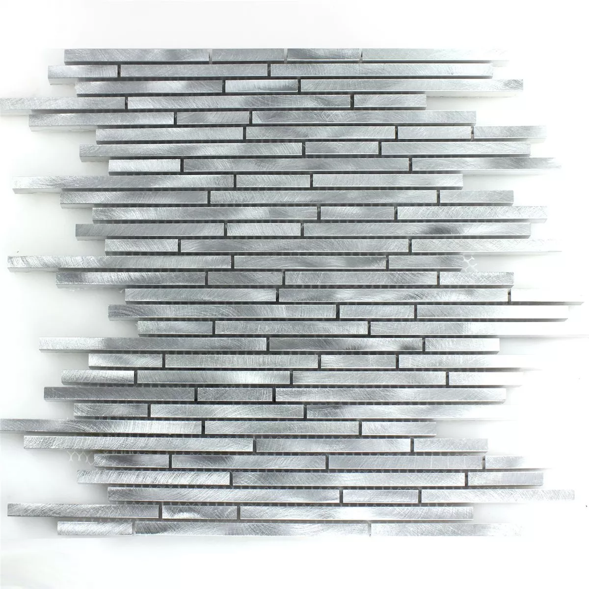 Mozaika Aluminium Srebrny Stripes
