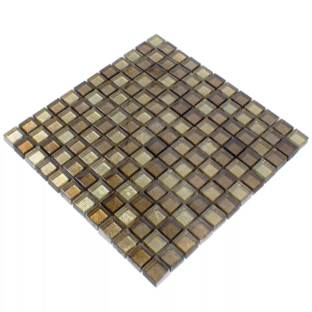 Mozaiki Szklana Płytki Tyson Strukturalny Brąz