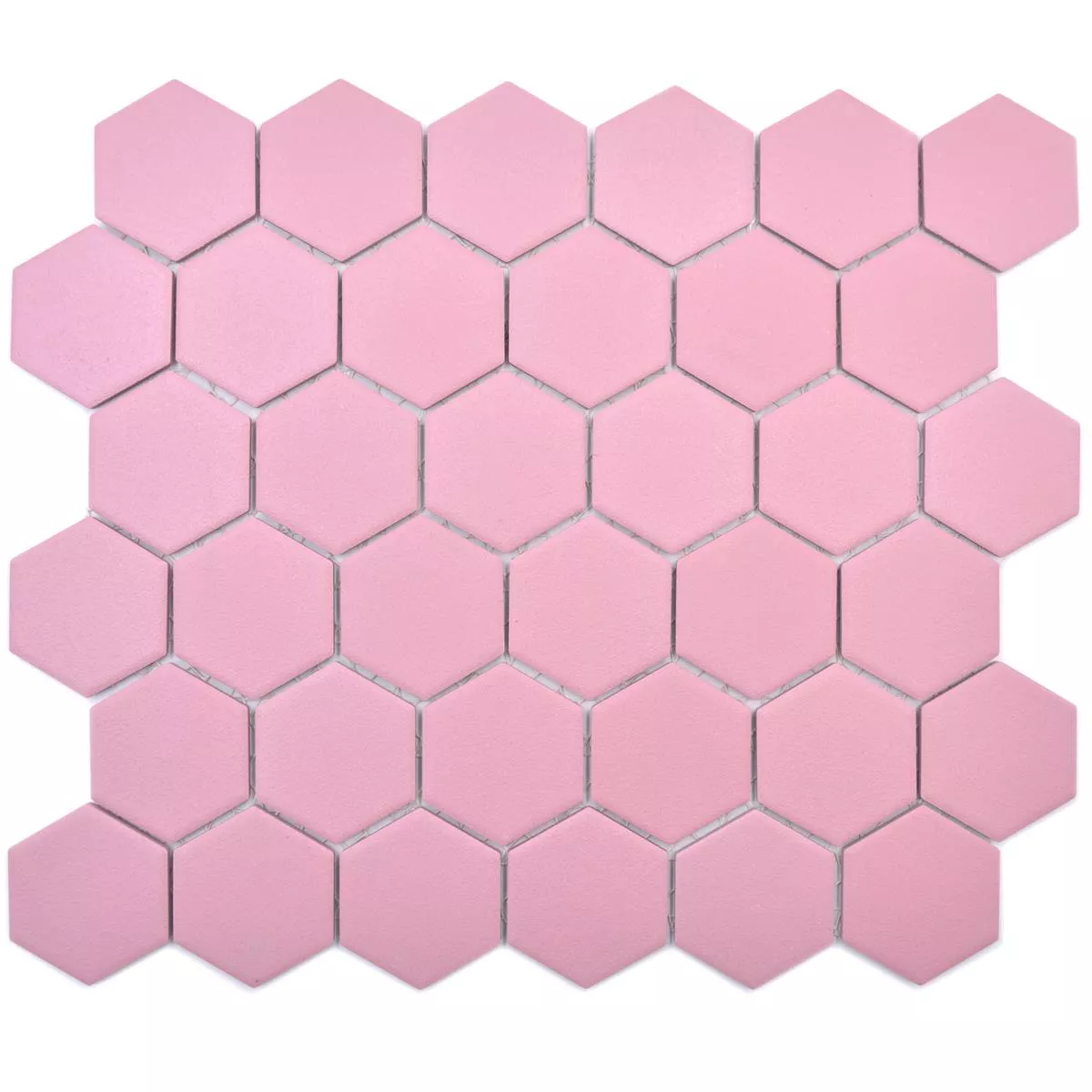 Mozaika Ceramiczna Bismarck R10B Sześciokąt Różowy H51