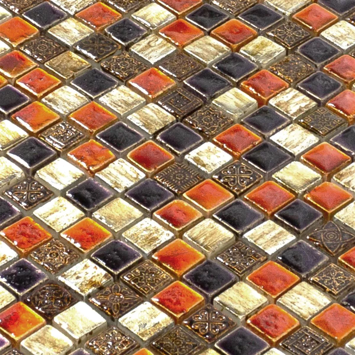 Kamień Naturalny Mozaika Toskana Czerwone Miedź Mix