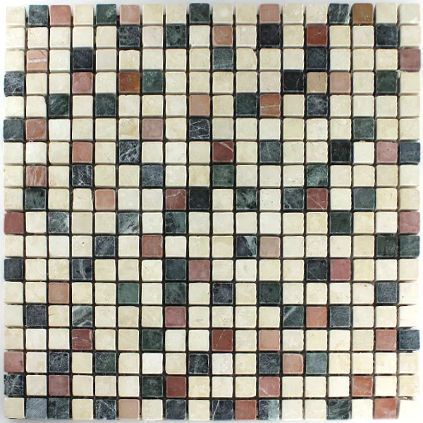 Mozaika Marmur Kolorowy Mix 15x15x7mm