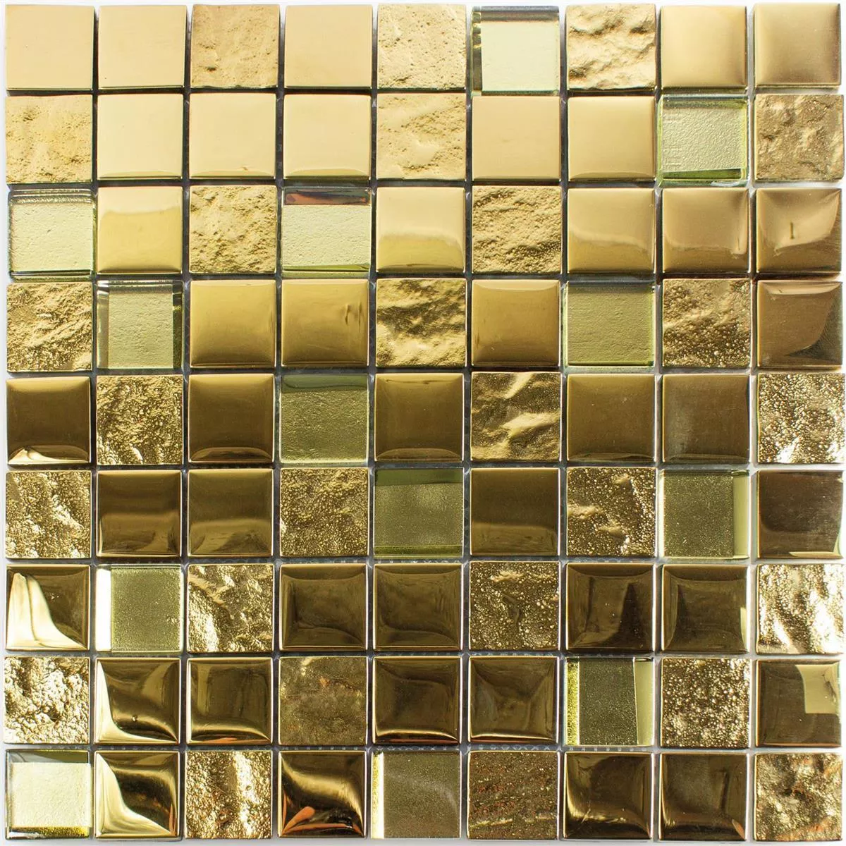 Próbka Mozaika Szklana Płytki Midland Złoto