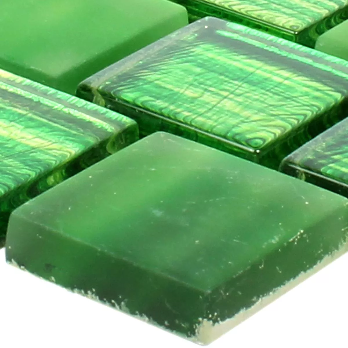 Próbka Mozaika Szklana Płytki Lanzarote Zielony