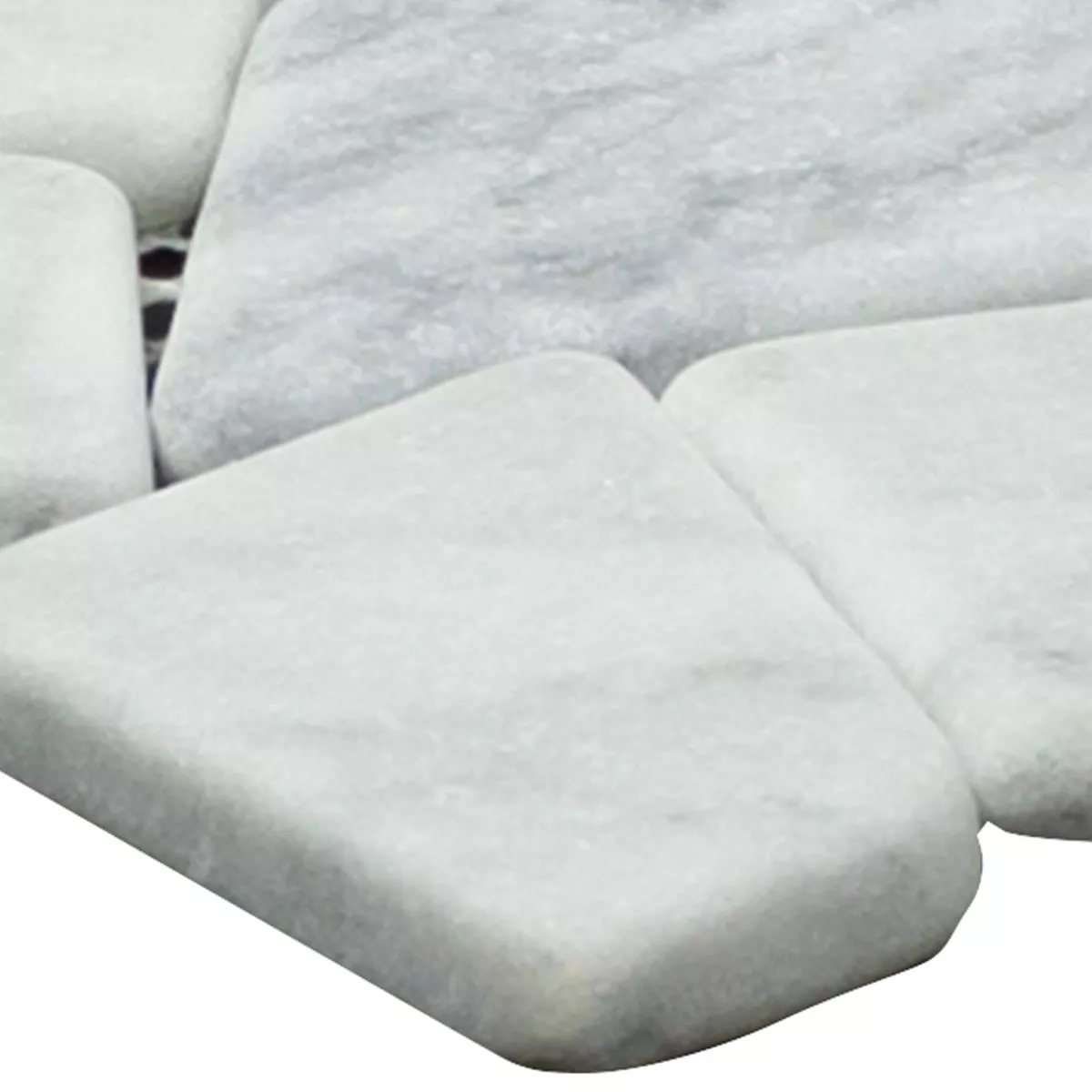 Próbka Marmur Łamany Mozaika Mareblu Carrara Biały