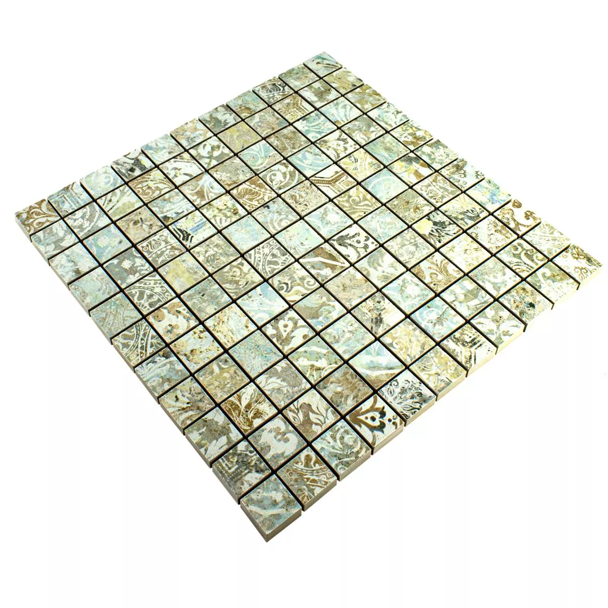 Mozaika Ceramiczna Płytki Bellona Efekt Jasne Kolory 25x25mm