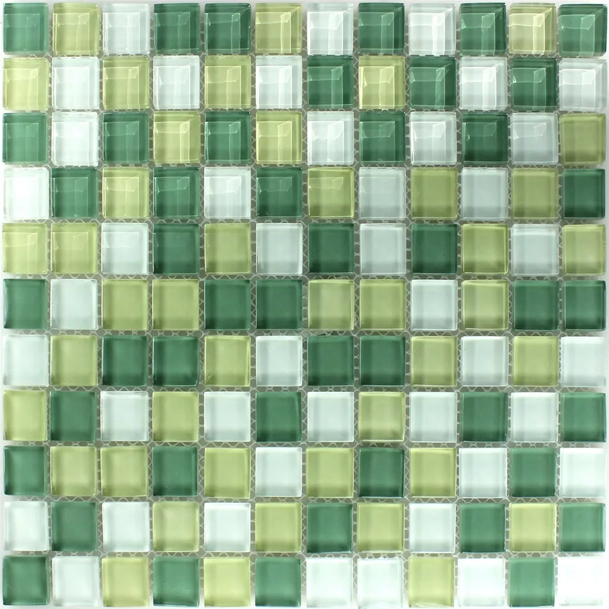 Mozaika Szkło Kryształ Jasnożółty Zielony