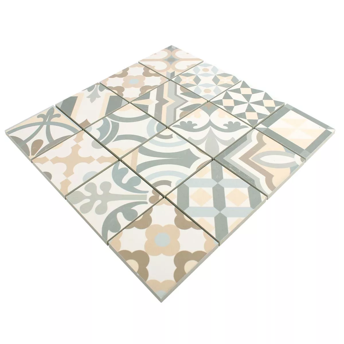 Mozaika Ceramiczna Retro Płytki Utopia Szary Beżowy R10/B Mozaika Ceramiczna Retro Płytki Utopia Szary Beżowy R10/B