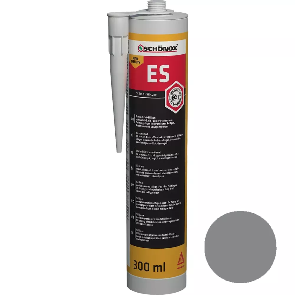 Uszczelniacz silikonowy Schönox ES Platinum Grey (300 ml)