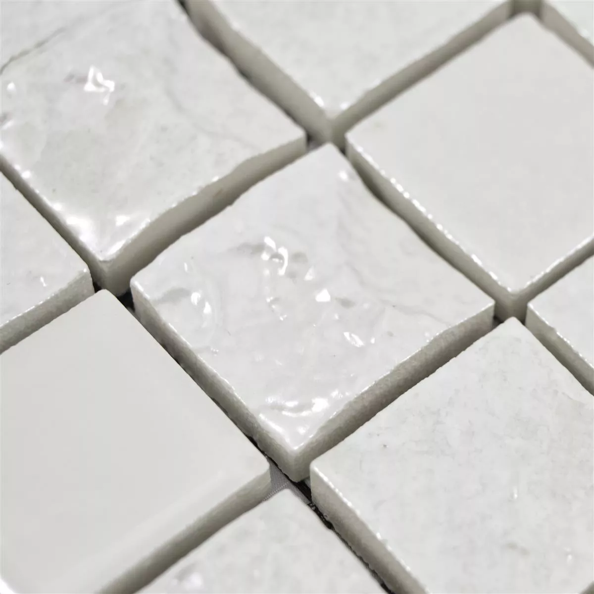 Próbka Mozaika Ceramiczna Płytki Shogun 3D Biały 