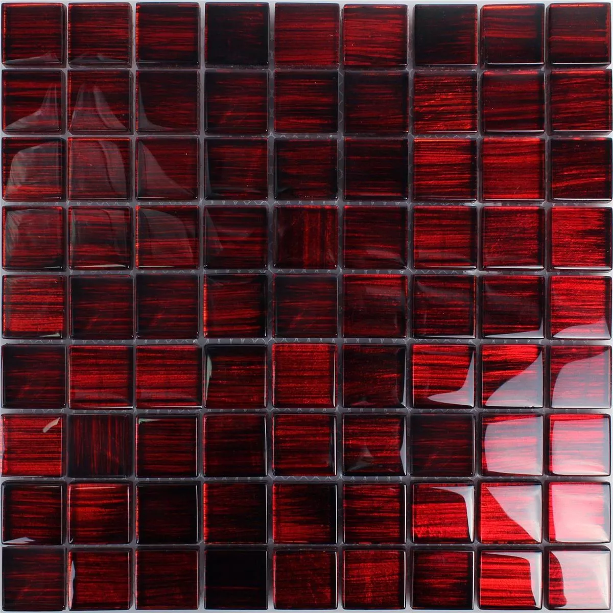 Mozaika Szklana Płytki Tradition Ciemnoczerwone