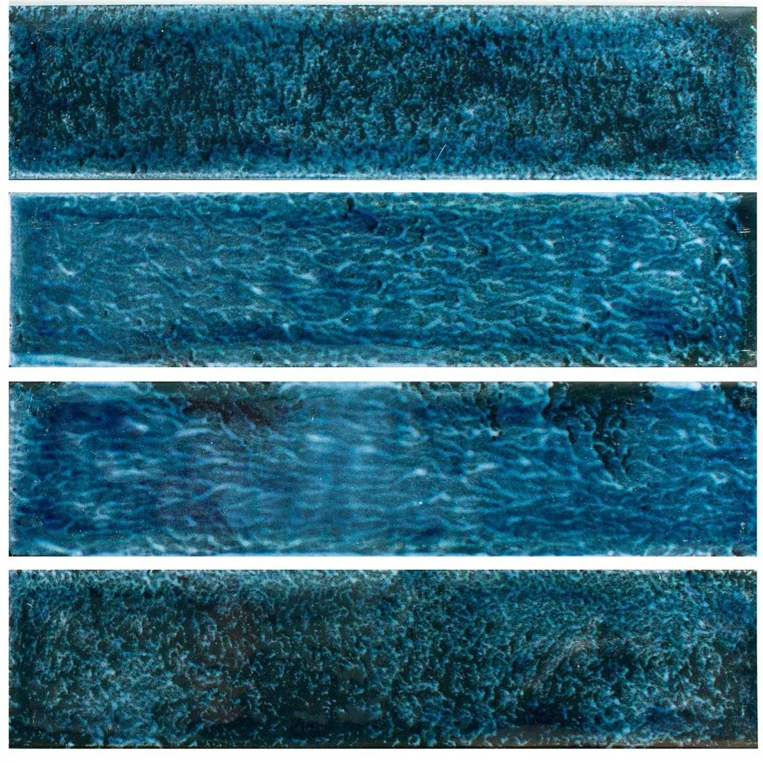 Próbka Płytki Ścienne Vanroy Karbowany 6x24cm Niebieski