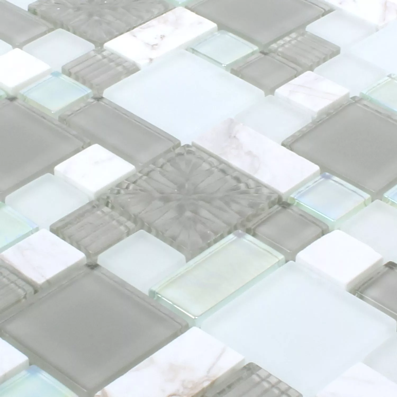 Mozaika Norderney Szkło Kamień Naturalny Mix