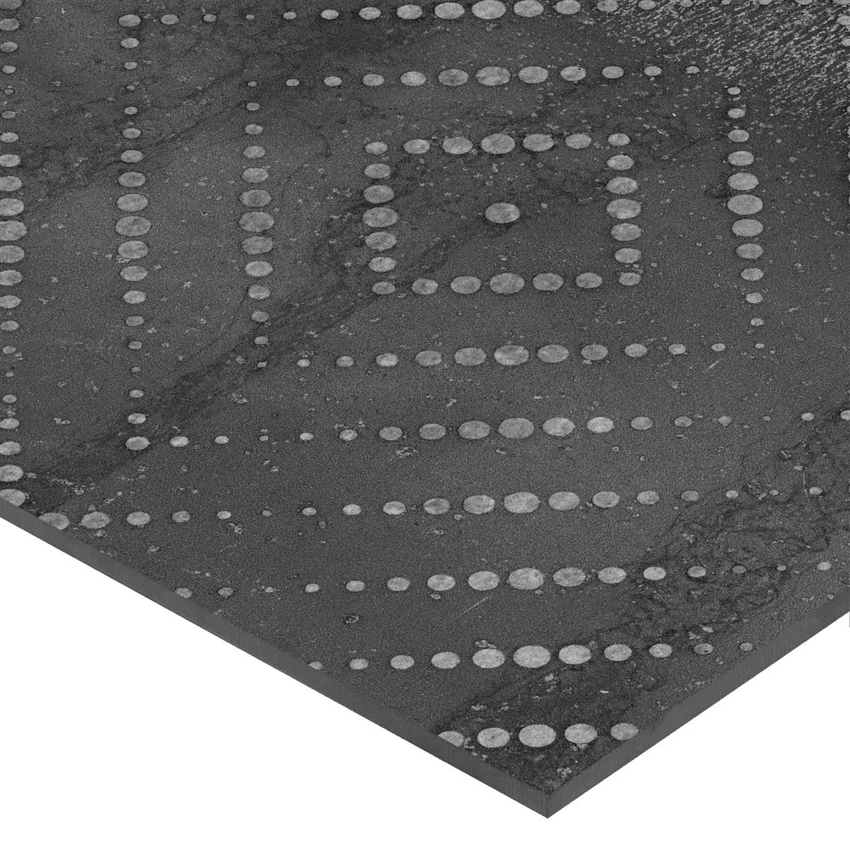 Płytki Podłogowe Chicago Metal Optyka Antracyt R9 - 18,5x18,5cm Pattern 3