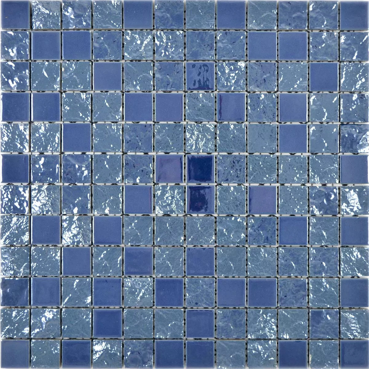 Próbka Mozaika Ceramiczna Płytki Shogun 3D Niebieski