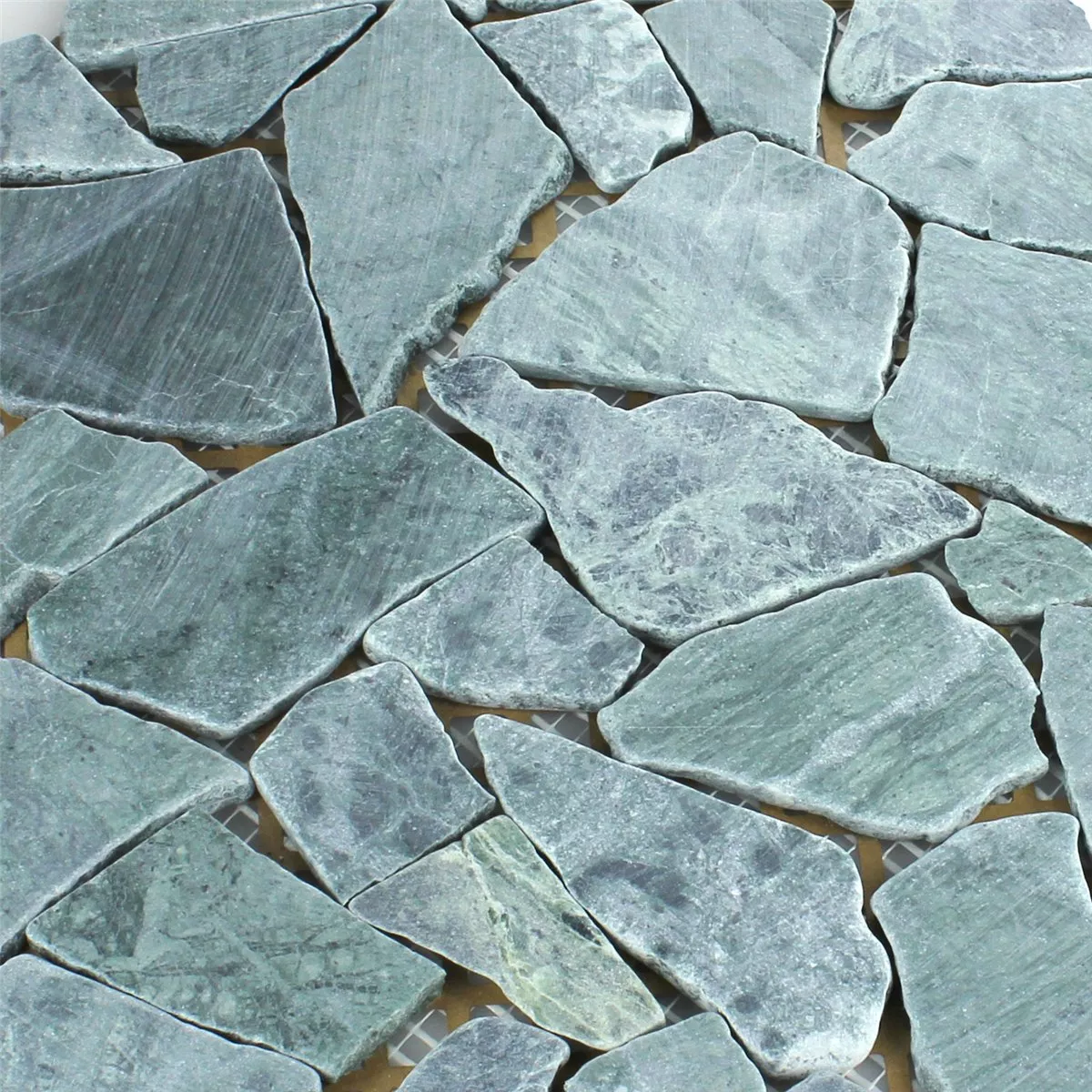Mozaika Marmur Łamany Verde Guatemala