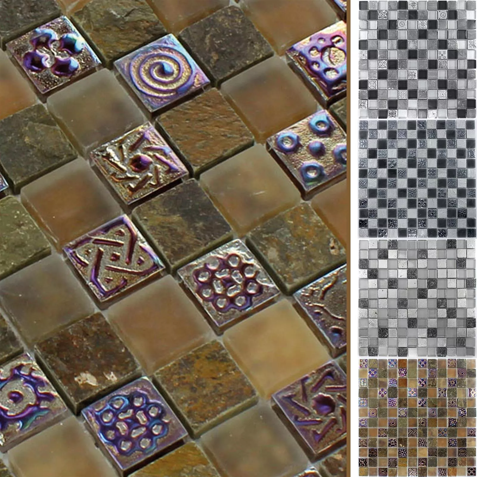 Próbka Mozaika Los Angeles Szkło Kamień Naturalny