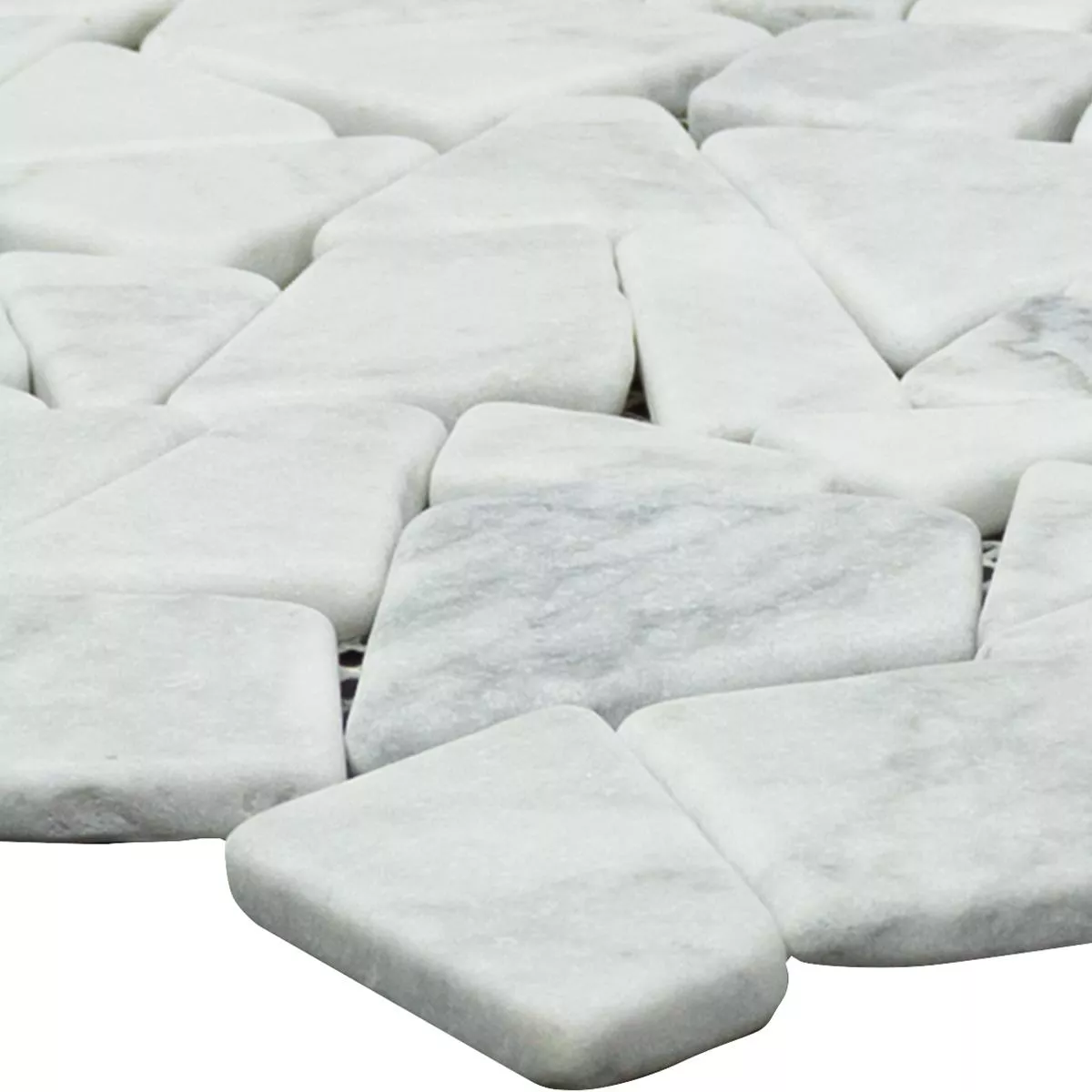 Marmur Łamany Mozaika Mareblu Carrara Biały Marmur Łamany Mozaika Mareblu Carrara Biały