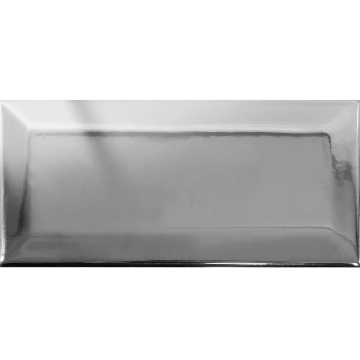 Metro Płytki Ścienne Heliopolis Z Faset Ekskluzywny Srebrny 7,5x15cm  Metro Płytki Ścienne Heliopolis Z Faset Ekskluzywny Srebrny 7,5x15cm