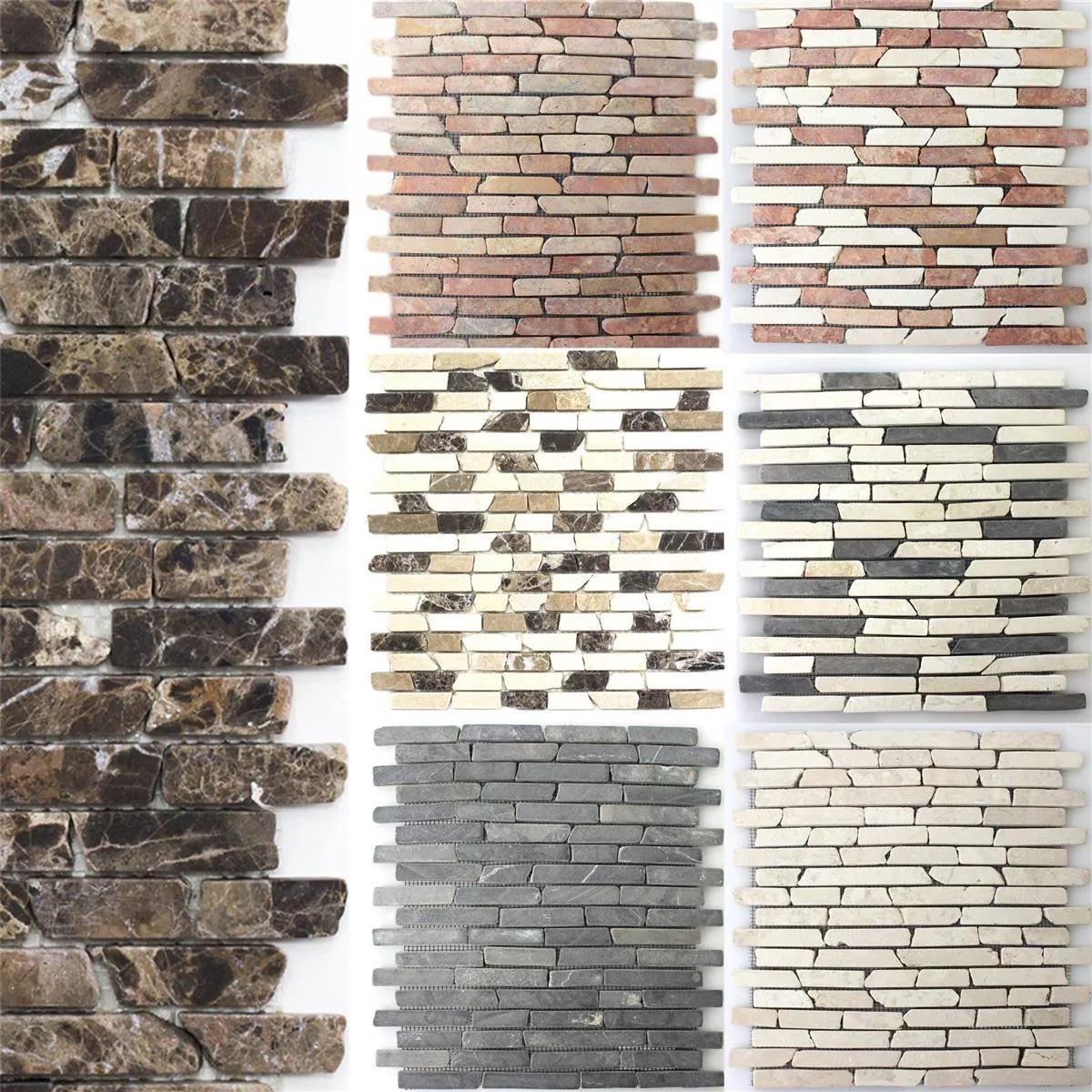 Mozaika Kamień Naturalny Marmur Bali Bricks