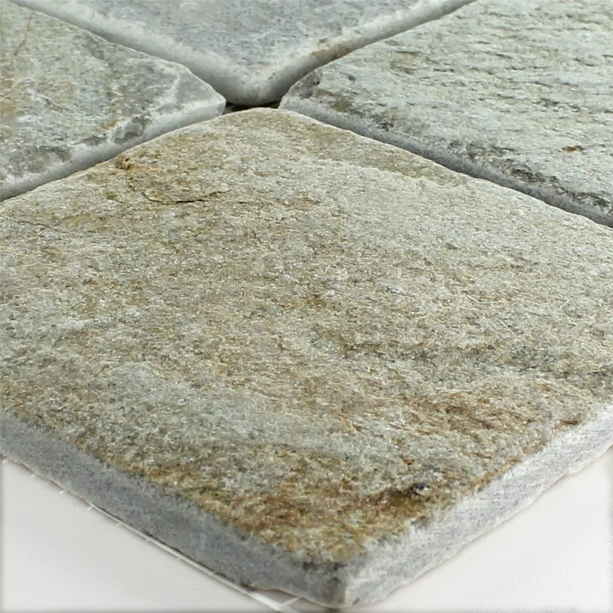 Mozaika Kwarcyt Beżowy Szary 100x100mm