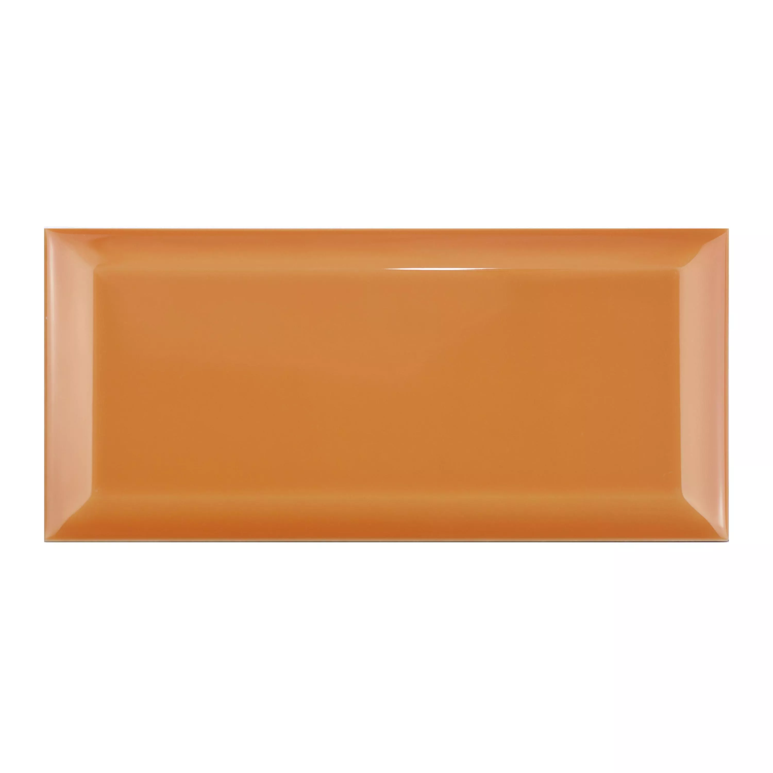 Metro Płytki Ścienne Brasilia Z Faset 7,5x15x0,7cm Naranja Metro Płytki Ścienne Brasilia Z Faset 7,5x15x0,7cm Naranja