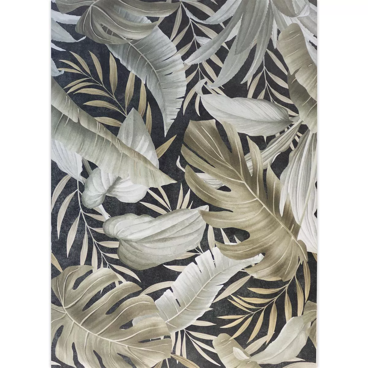 Płytki Ścienne Honolulu Floral 60x120cm Czarny