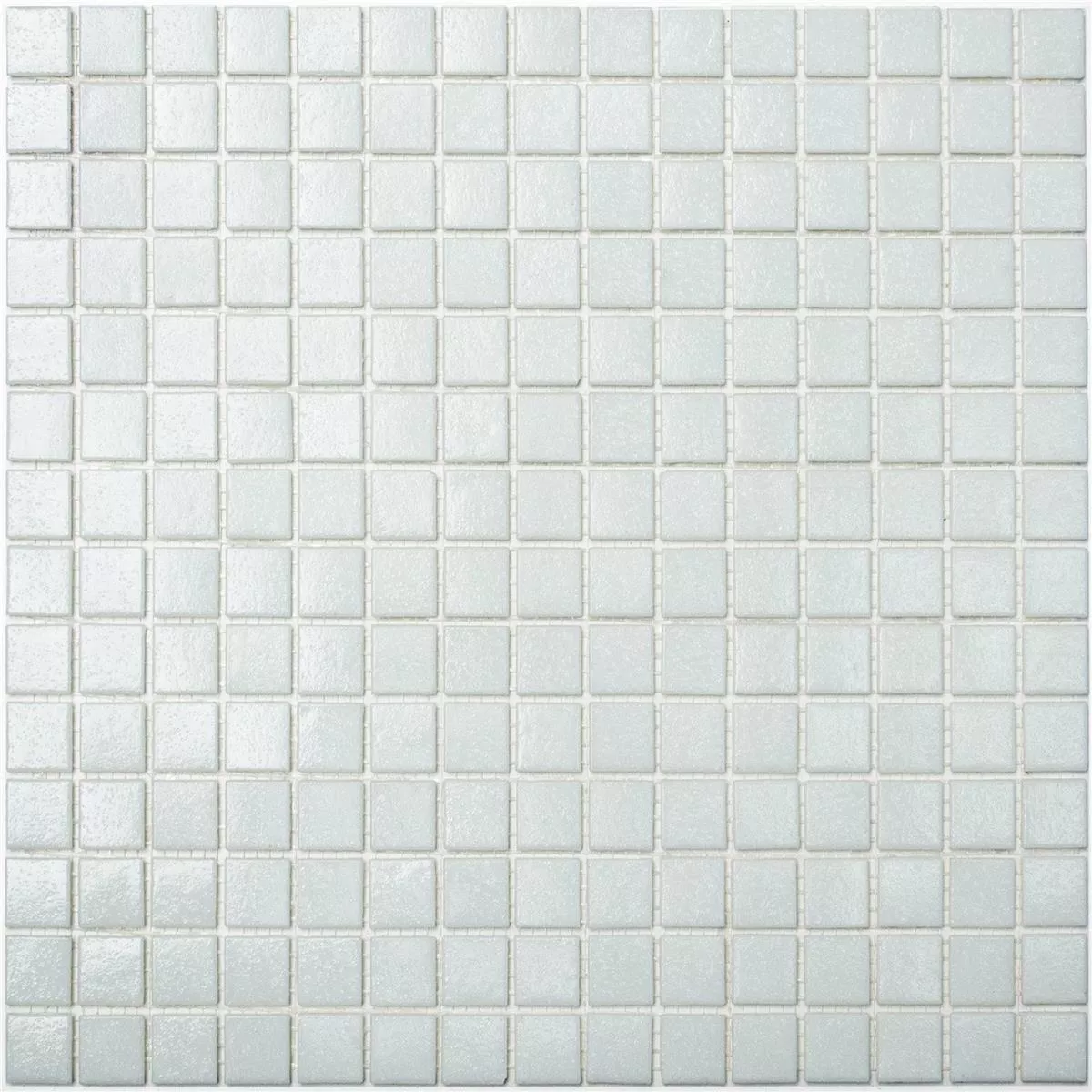 Mozaika Szklana Płytki Biały Uni 20x20x4mm