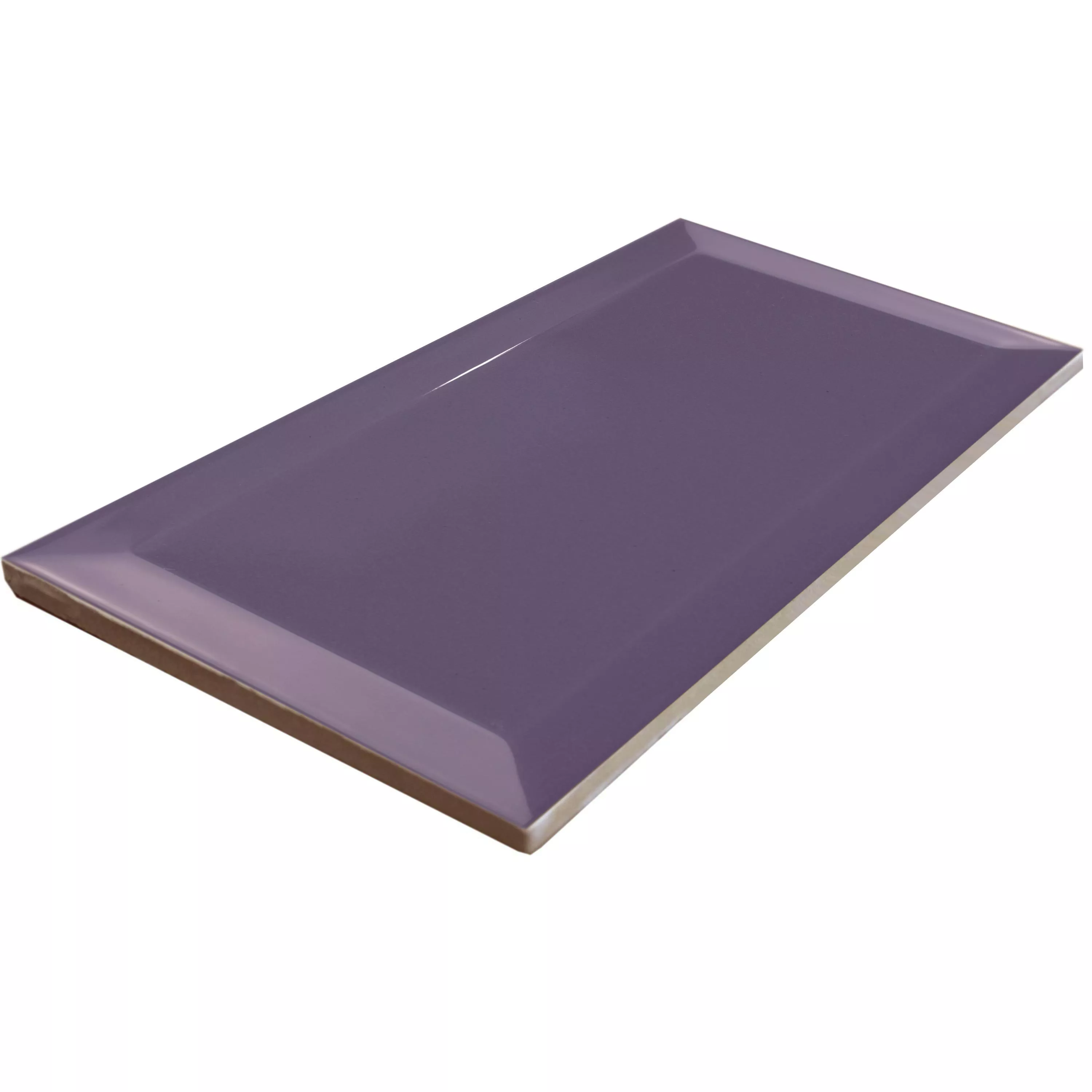 Próbka Metro Płytki Ścienne Brussel Z Faset 10x20x0,7cm Morado