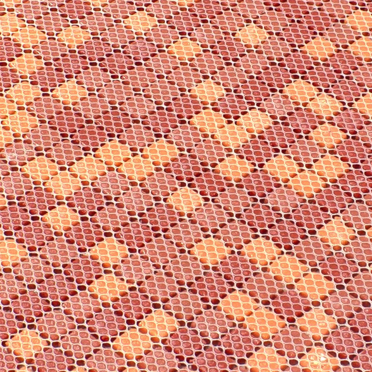 Mozaiki Szklana Płytki Delight Czerwone-Pomarańczowy Mix