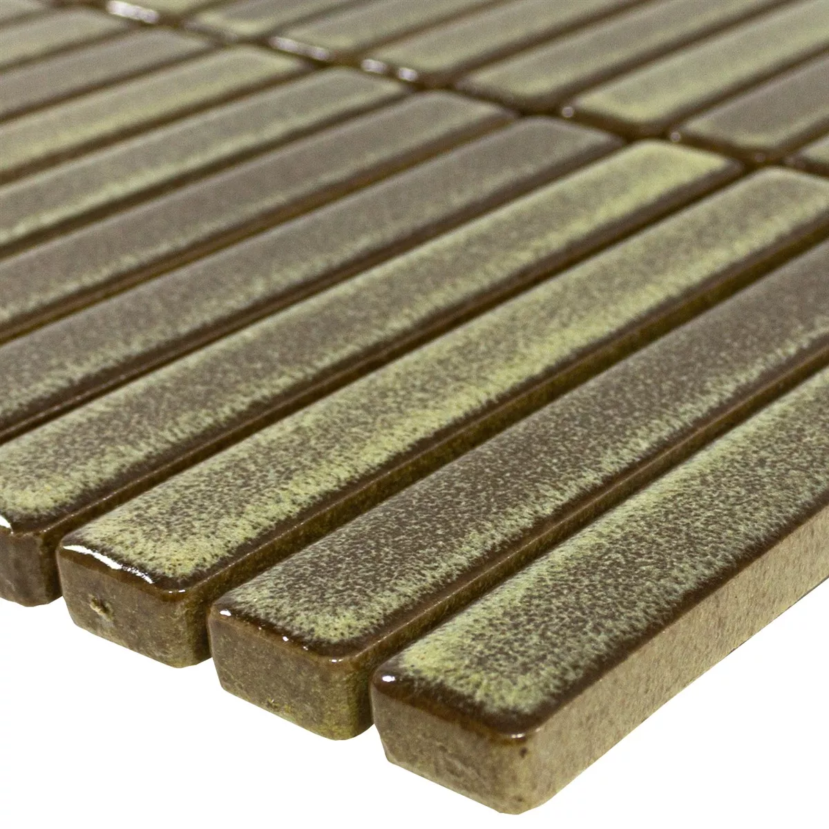 Mozaika Wallachia Jasnobrązowy Błyszczący 12x92x8 mm