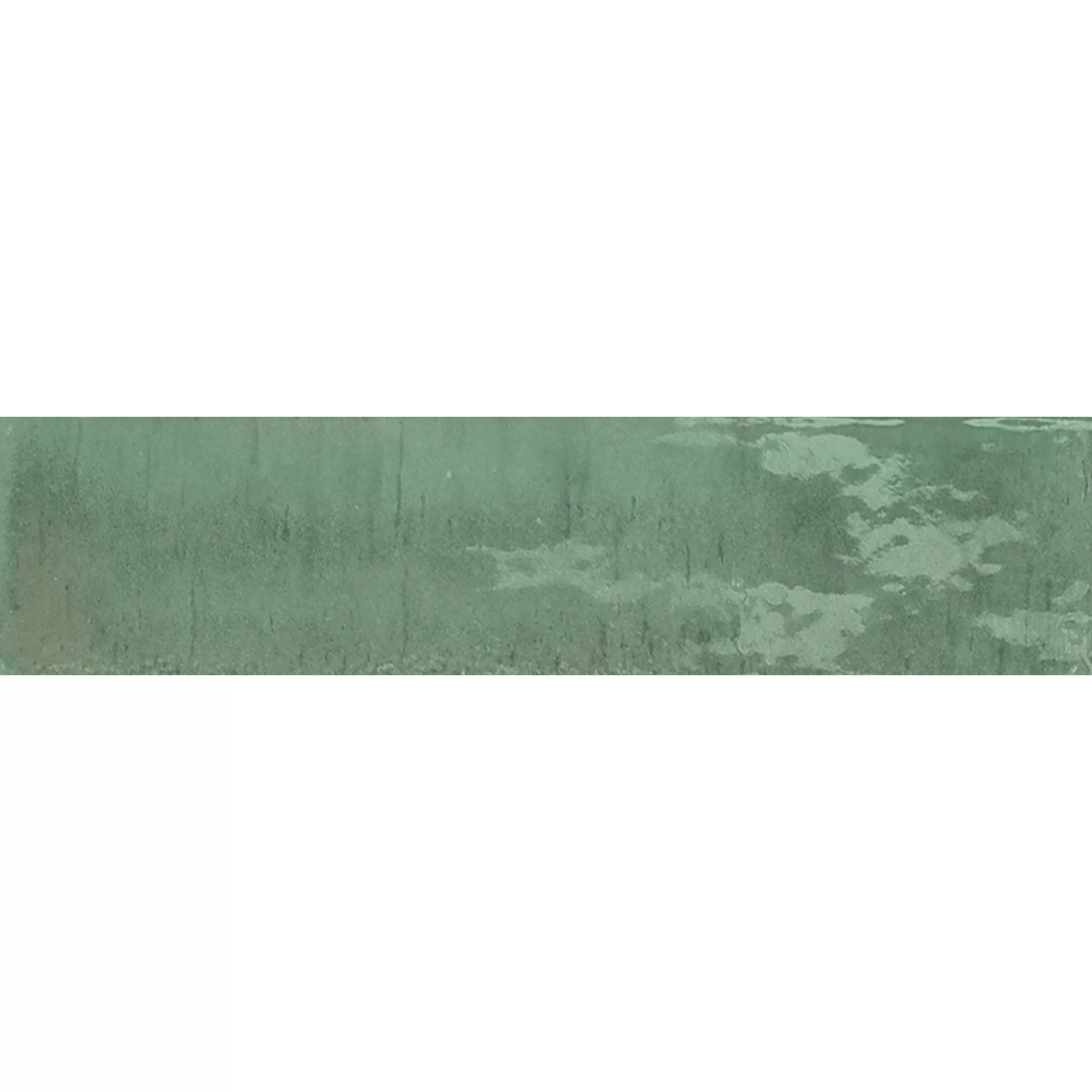 Płytki Ścienne Laguna Błyszczący Karbowany Turkusowy 6x24cm