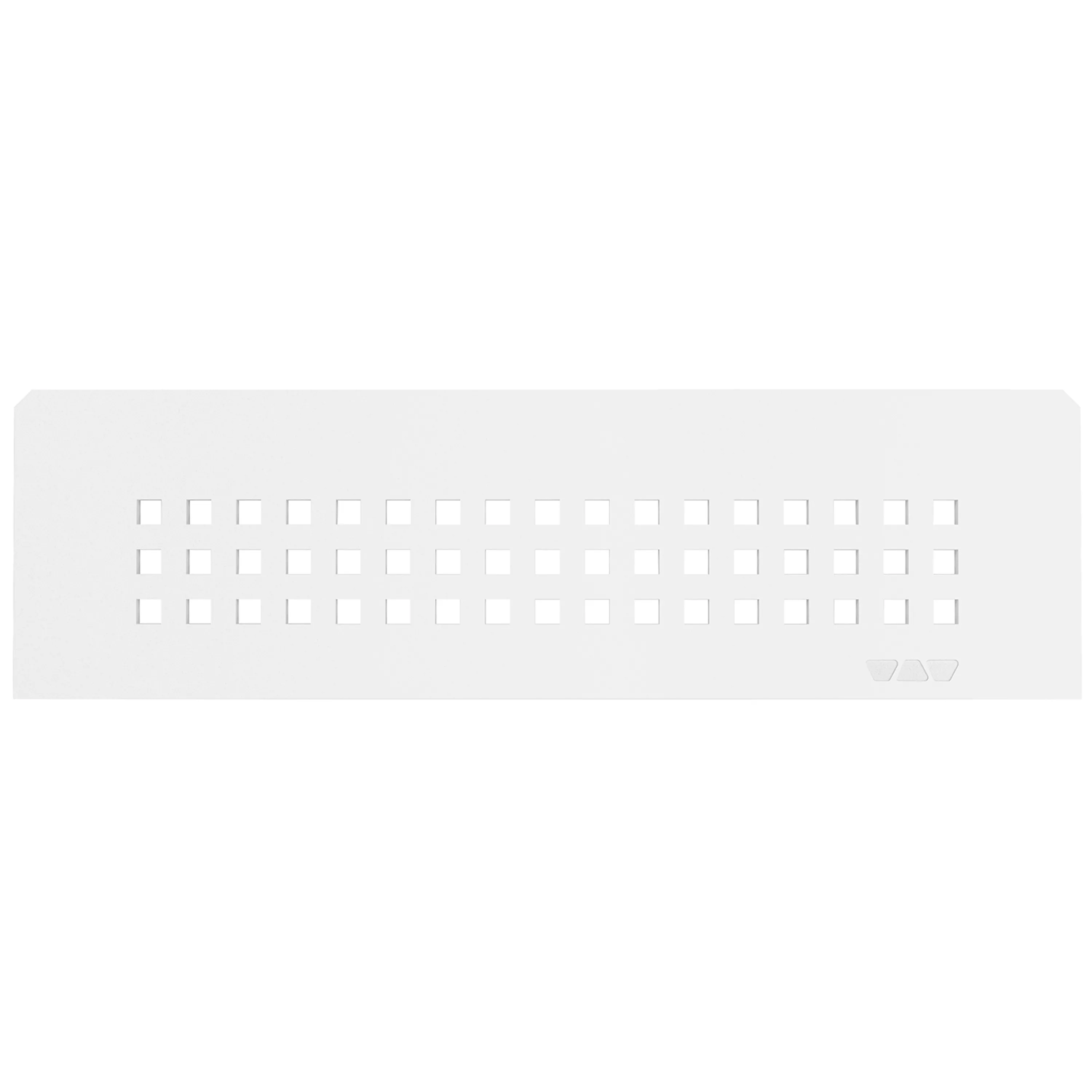 Półka ścienna wnękowa Schlüter prostokątna 30x8,7cm kwadratowa biała