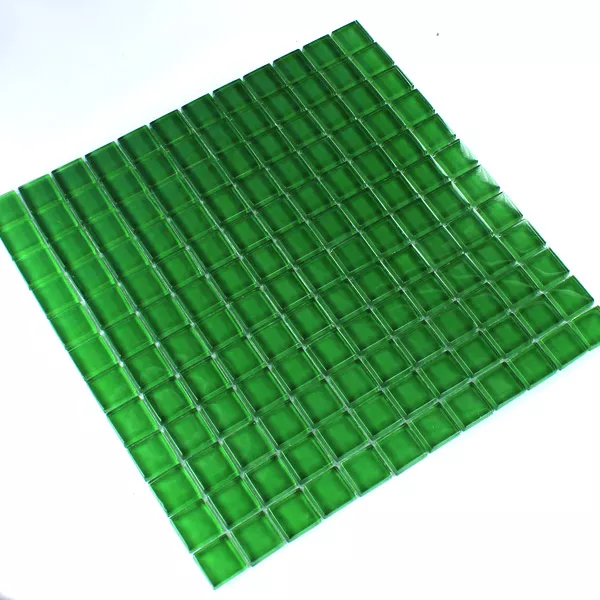 Próbka Mozaika Szklana  Zielony Uni