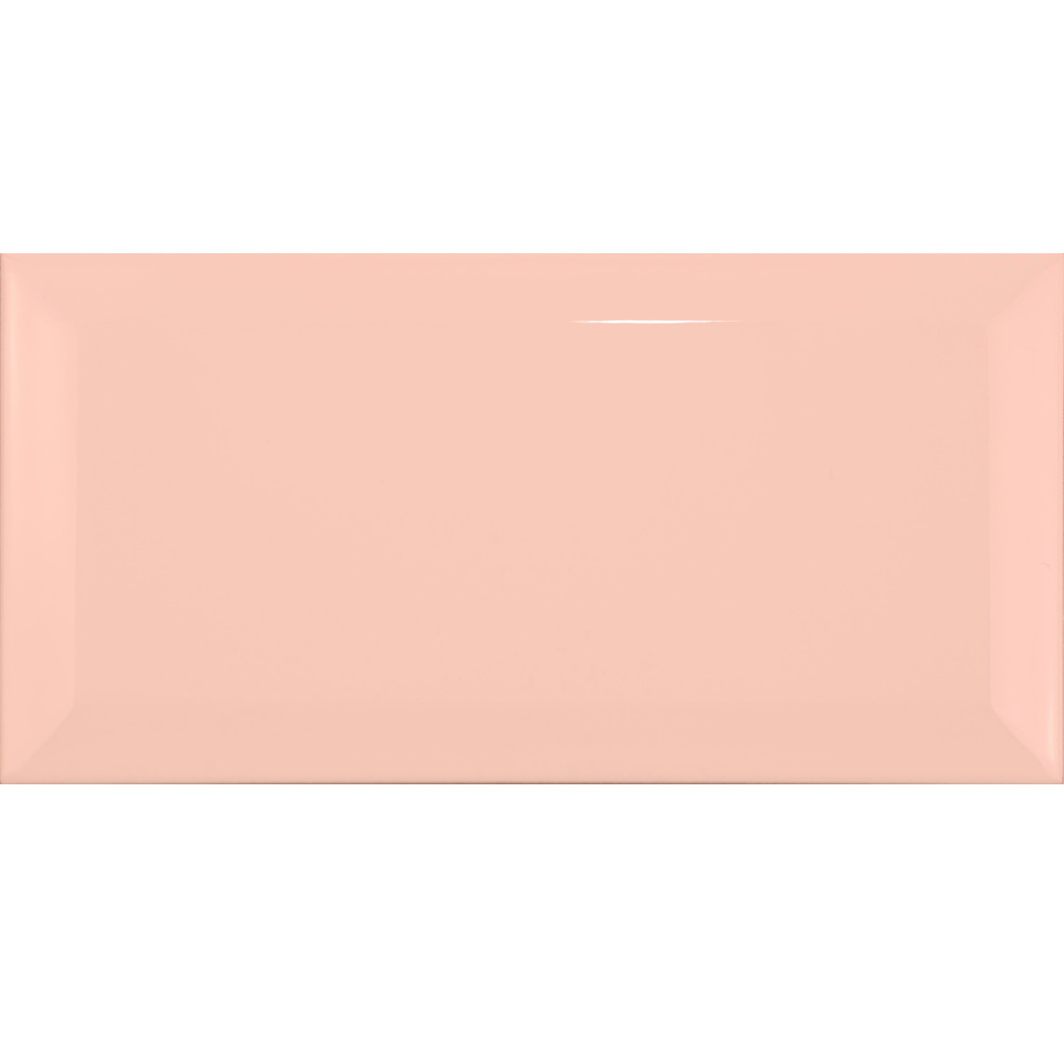 Kafelek metra Pomarańczowy Błyszczący 7,5x15 cm Z Faset Pitcox Salmon