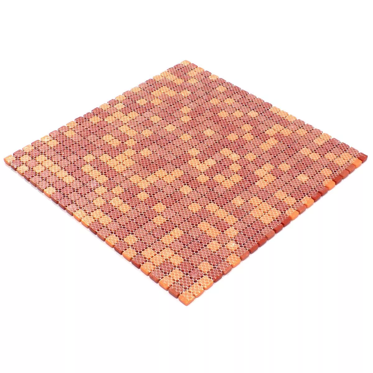 Mozaiki Szklana Płytki Delight Czerwone-Pomarańczowy Mix